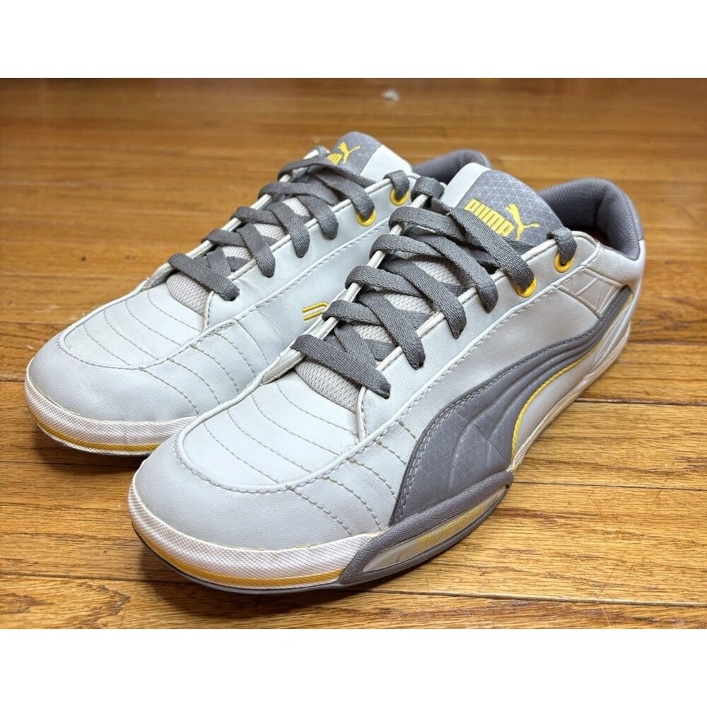 Puma 65cc Lo Ducati Men’s 10 Grey Yellow 2011 Motorsport Driving Shoes 304027-02
